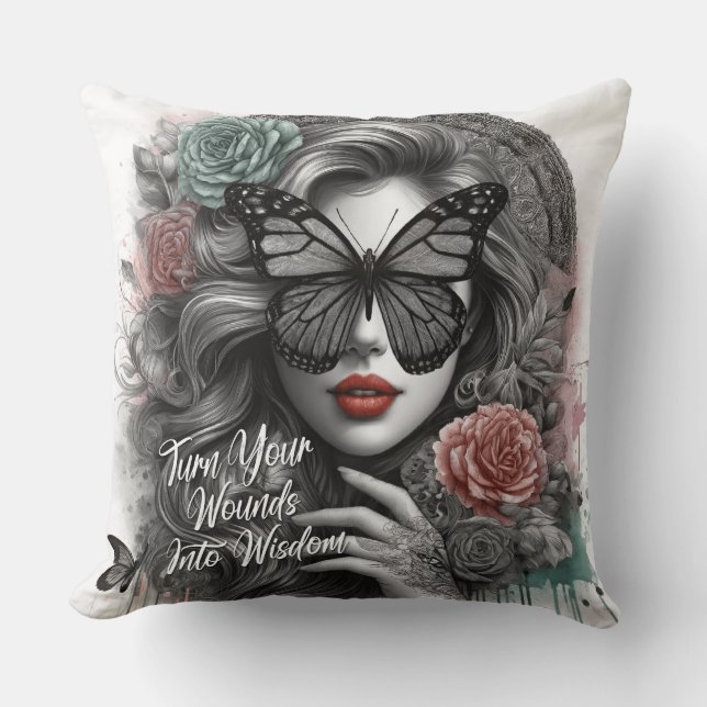 Coussin Affirmation quotidienne féminine (Recto)