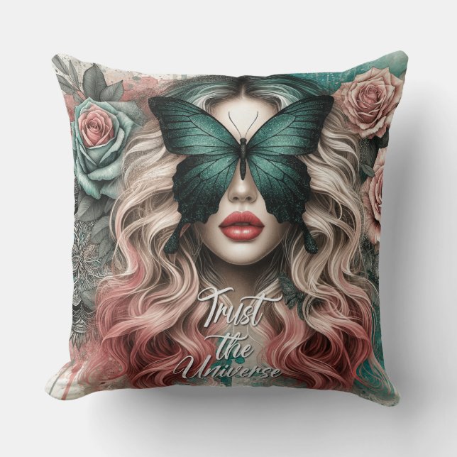 Coussin Affirmation quotidienne féminine (Recto)