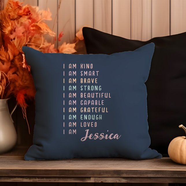 Coussin Affirmations Positives Pour Les Femmes Personnalis (Créateur téléchargé)