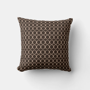 Coussin afrique abstraite Brown
