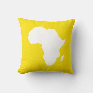 Coussin Afrique Audacieuse Jaune Dorée