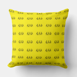 Coussin Afrique, Silhouette Inspirational Dancers Motif