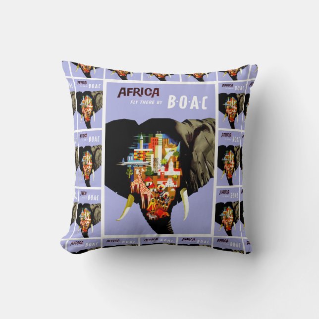 Coussin Afrique ~ Y voler (Recto)