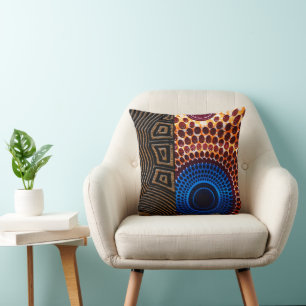 Coussin Afro Bohemian Elégance :