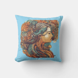 Coussin Afro Boho Queen - Artiste coloré