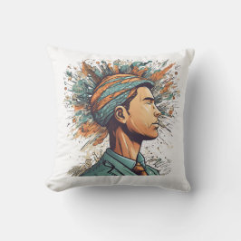 Coussin Afro Boho Queen - Artiste coloré