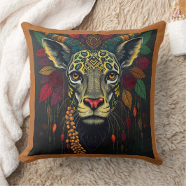 Coussin afro-kwanzaa Animaux sauvages déguisés