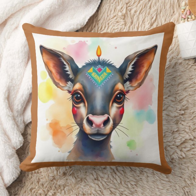 Coussin afro-kwanzaa Animaux sauvages déguisés (Couverture)