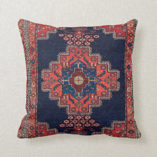 Coussin Afshar Kerman Impression de tapis sud-persan
