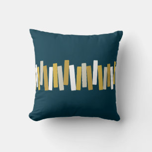 Coussin Âge Atomique Rectangles Funky du Milieu du Siècle