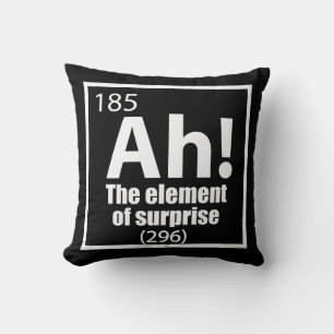 Coussin Ah ! L'élément de la plaisanterie de la chimie amu