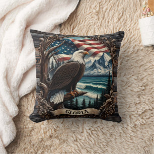 Coussin Aigle Bald Contre Vue Pittoresque