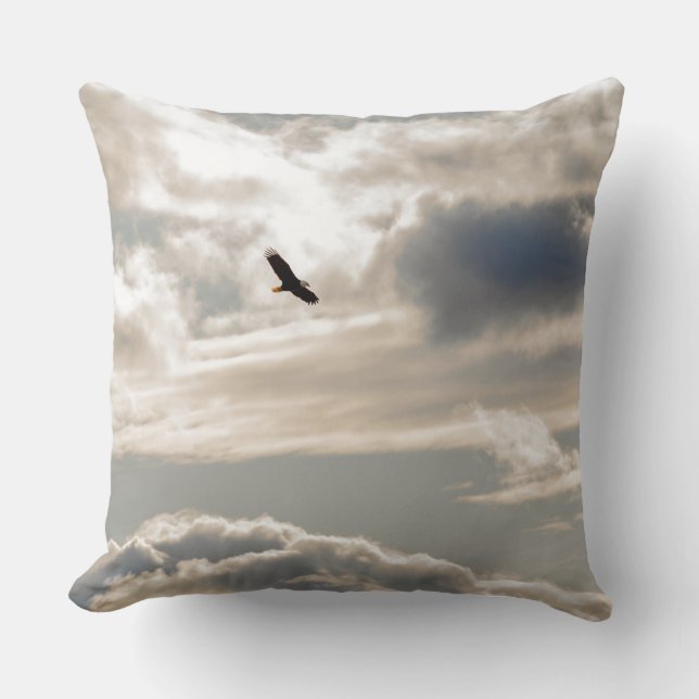 Coussin Aigle chauve (Recto)