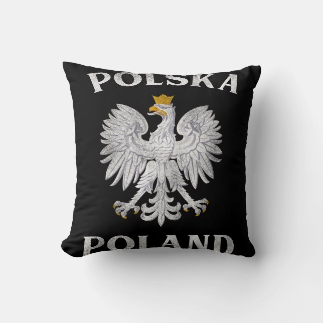 Coussin Aigle Polonais T Pologne Armoiries Polska (Recto)