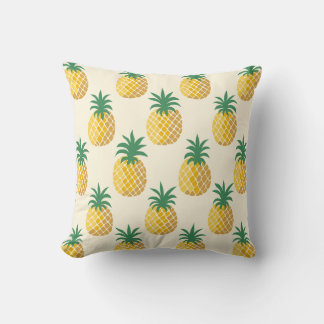 Coussin Aiguille Tropique teintes jaunes