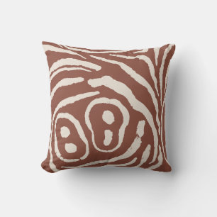 Coussin Ailes de rouille d'écho argile sable pâle