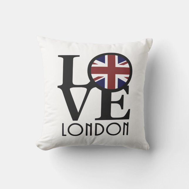 Coussin AIMER Londres Angleterre (Recto)