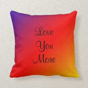 Coussin Aimez-vous, Aimez-vous Plus Carré Rainbow de 16 p