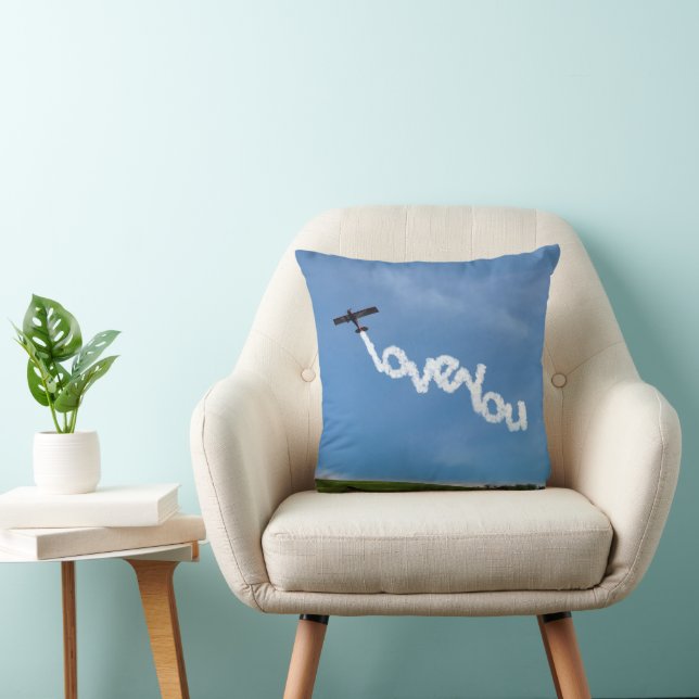 Coussin Aimez-vous Skywriting Jeu d'oreiller (Chaise)