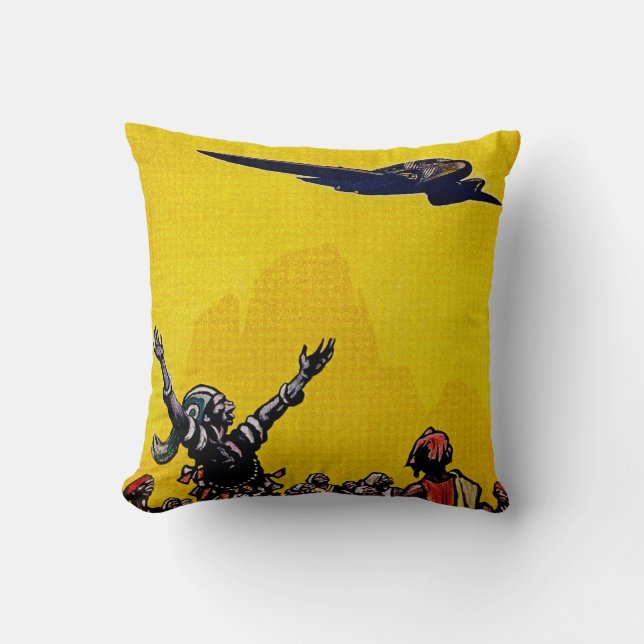 Coussin Air Afrique ~ Ligne de Bamako (Recto)