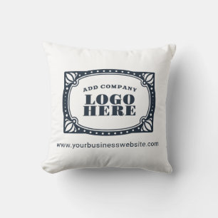 Coussin Ajouter le logo de l'entreprise et l'adresse du si