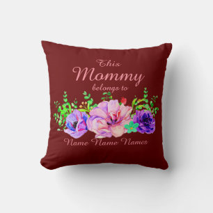 Coussin Ajouter ou modifier des noms - Cette maman apparti