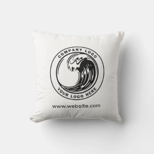 Coussin Ajouter un logo de marque et l'adresse du site Web