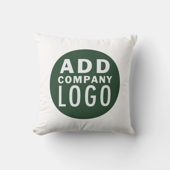 Coussin Ajouter votre logo d'entreprise personnalisé (Recto)