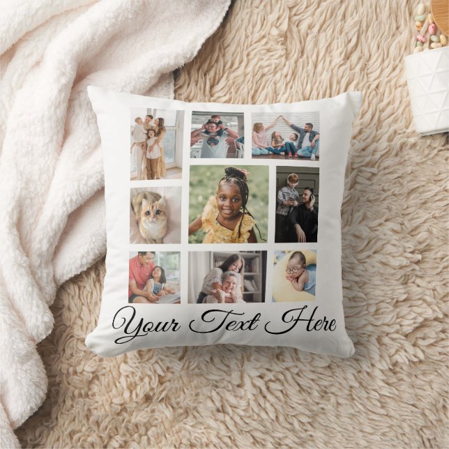Coussin Ajouter votre photo et votre texte (Couverture)