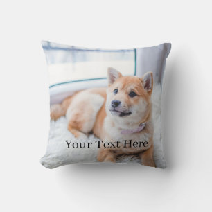 Coussin Ajoutez votre photo et votre texte personnalisés 2