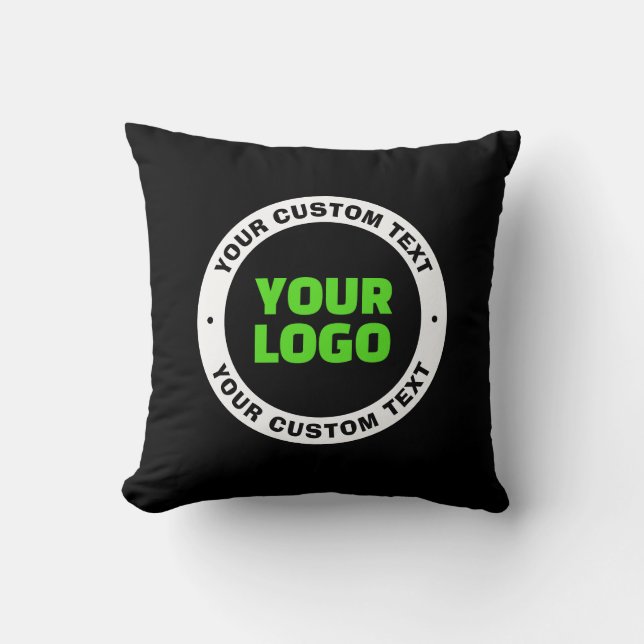 Coussin Ajoutez votre propre logo d'entreprise ou votre co (Recto)
