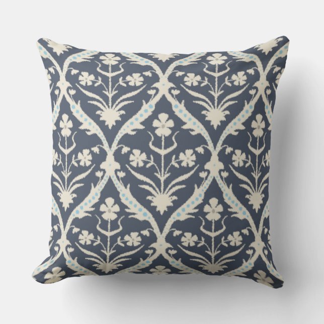 Coussin Akash trellis ikat (Recto)