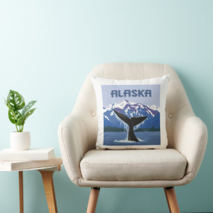 Coussin Alaska Baleine