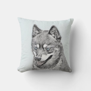 Coussin Alaskan Klee Kai Peinture - Cute Original Chien Ar