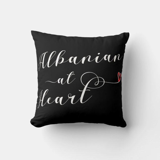 Coussin Albanais Au Coeur De La Poussée, Albanie (Recto)