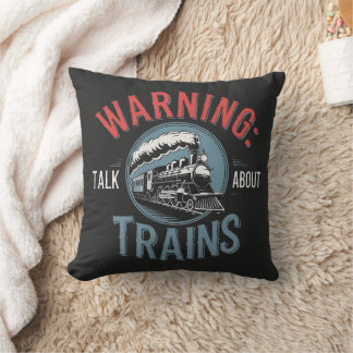 Coussin Alerte passionné de train