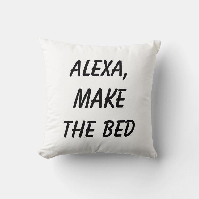 Coussin Alexa, fais le lit (Recto)