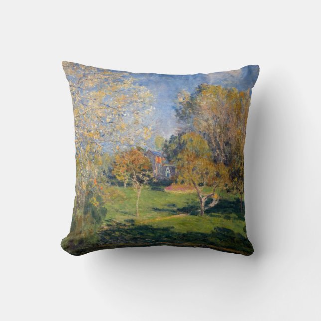Coussin Alfred Sisley - Le Jardin de Hoschede, Montgeron (Recto)