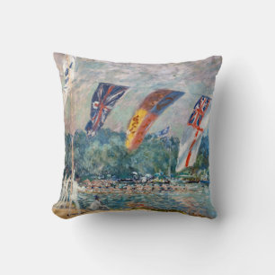 Coussin Alfred Sisley - Régates à Molesey