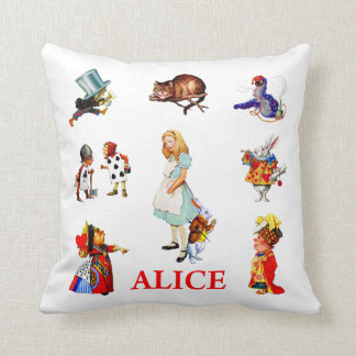Coussin Alice à Wonderland et Friends