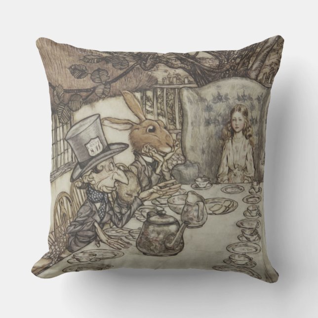Coussin Alice Anniversaire Anniversaire Fête de la haine d (Recto)