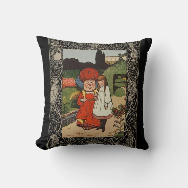Coussin Alice Au Pays Des Merveilles Deuxième De Quatre Co (Recto)