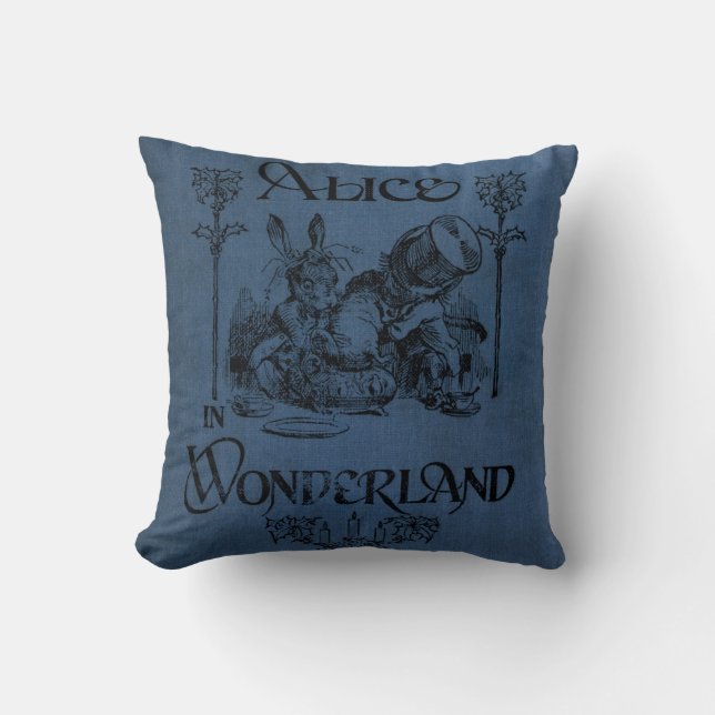 Coussin Alice dans la couverture de livre du pays des (Recto)