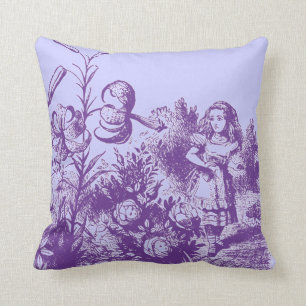 Coussin Alice Vintage au pays des merveilles