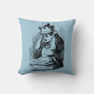 Coussin Alice vintage au pays des merveilles, Alice avec C