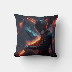Coussin Alien manipulant le faisceau d'incendie