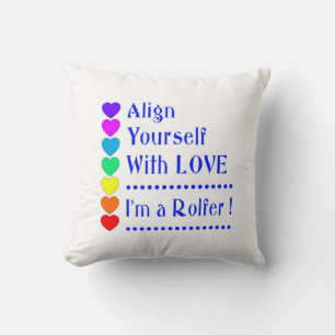 Coussin Alignez-vous avec l'amour - Je suis un Rolfer