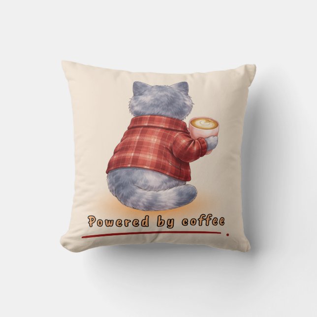 Coussin Alimenté par le café (Recto)