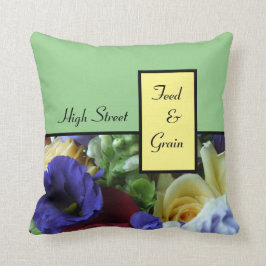 Coussin Aliments et céréales de la rue High