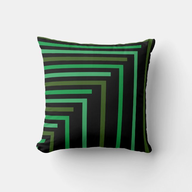 Coussin ''All Jazz Green Walk'' (Recto)